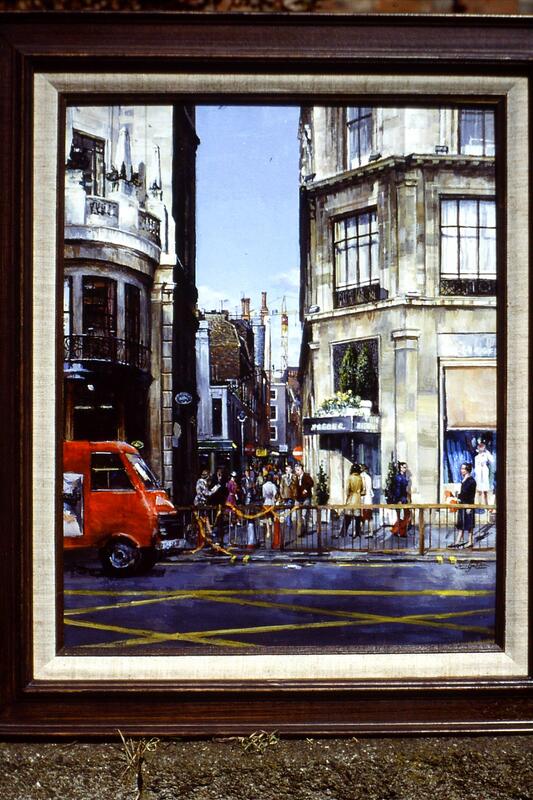 Acrylic painting by John Seymour Godden  1930-1999 painted around 1986