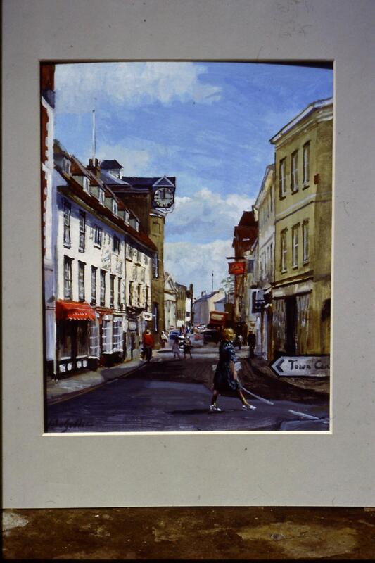 Acrylic painting by John Seymour Godden painted around 1987